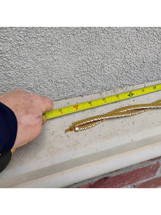 Vtg Whiting & Davis Style Gold Tone Braided Mesh Choker Necklace 17" - Picture 7 of 7